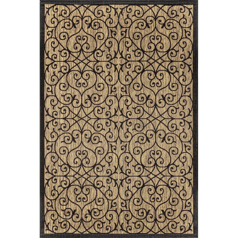 Madrid Vintage Filigree Textured Weave Indoor/Outdoor Area Rug