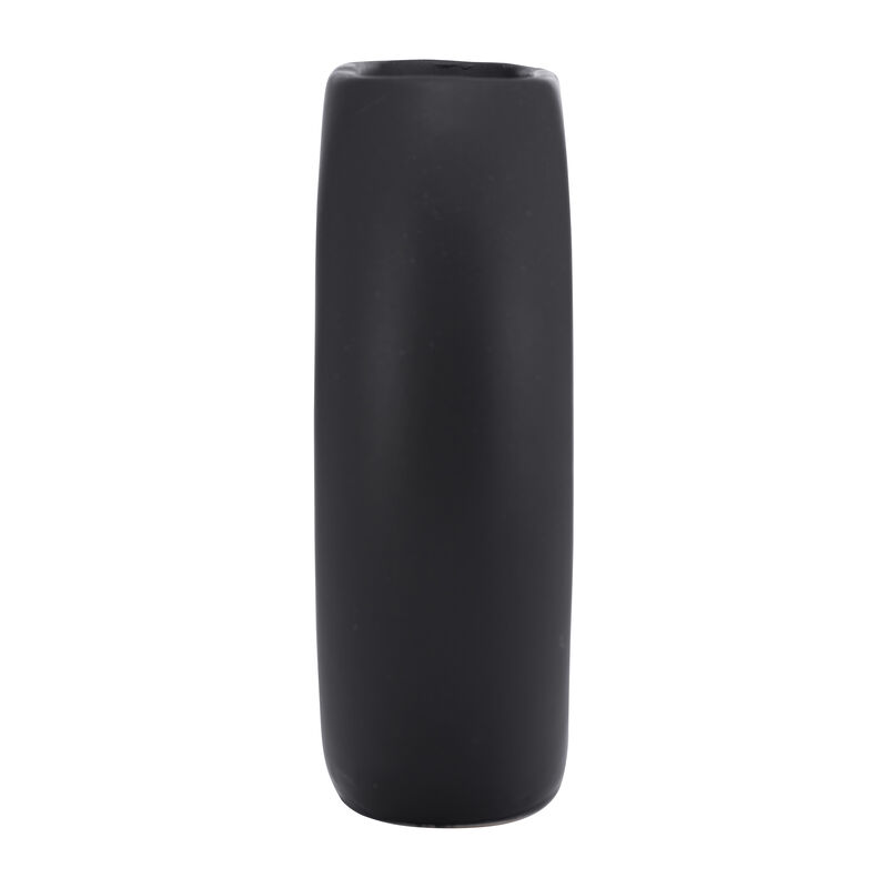 Cer, 5" Donut Vase, Black image number 3