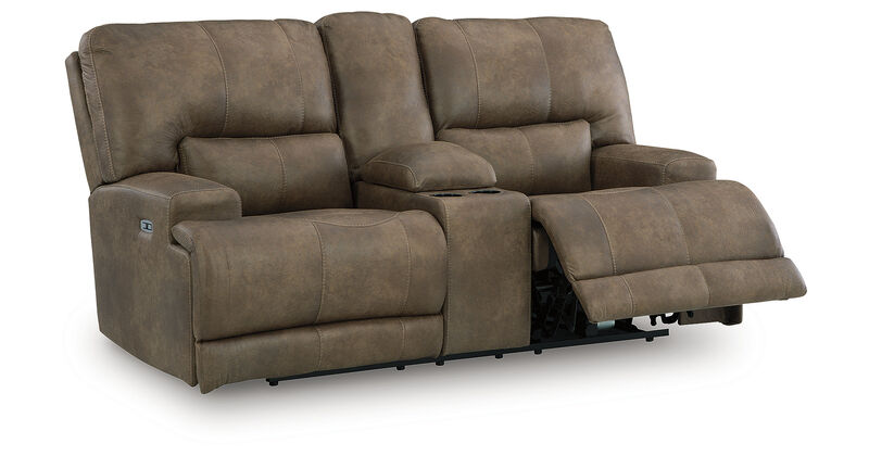 Time-Piece Power Reclining Loveseat with Console image number 8