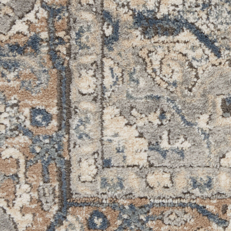 Quarry QUA05 Ivory/Gray 5' x 8' Oval Rug image number 6