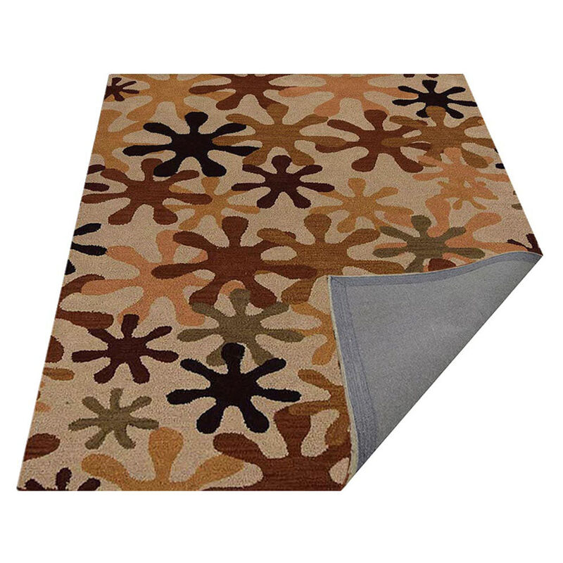 RUGSOTIC CARPETS HAND TUFTED WOOL ECO-FRIENDLY AREA RUGS  - Rectangle Shape, Size, Contemporary Modern Design, High Pile Thick Handmade Area Rugs for Living Room, Bed Room (K00699) image number 4