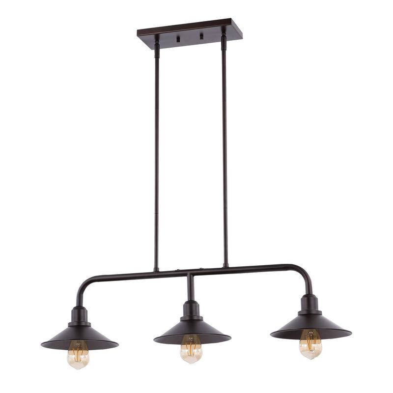 Cade 3-Light Metal Farmhouse Industrial LED Pendant