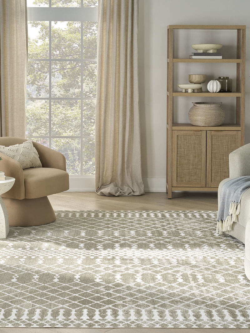 Astra Machine Washable ASW10 Sage 4' x 6' Rug