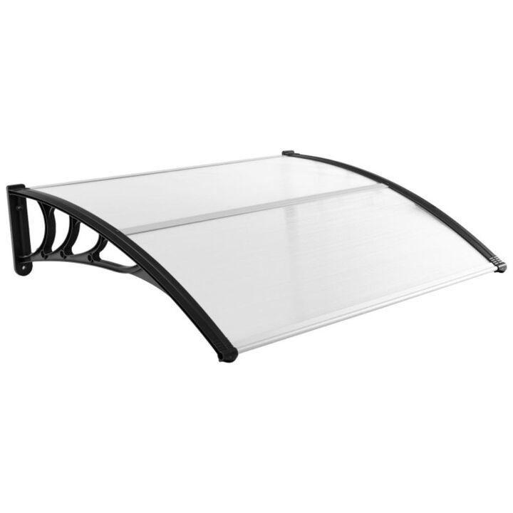 Hivvago Outdoor Front Door Window Awning Door Canopy Exterior