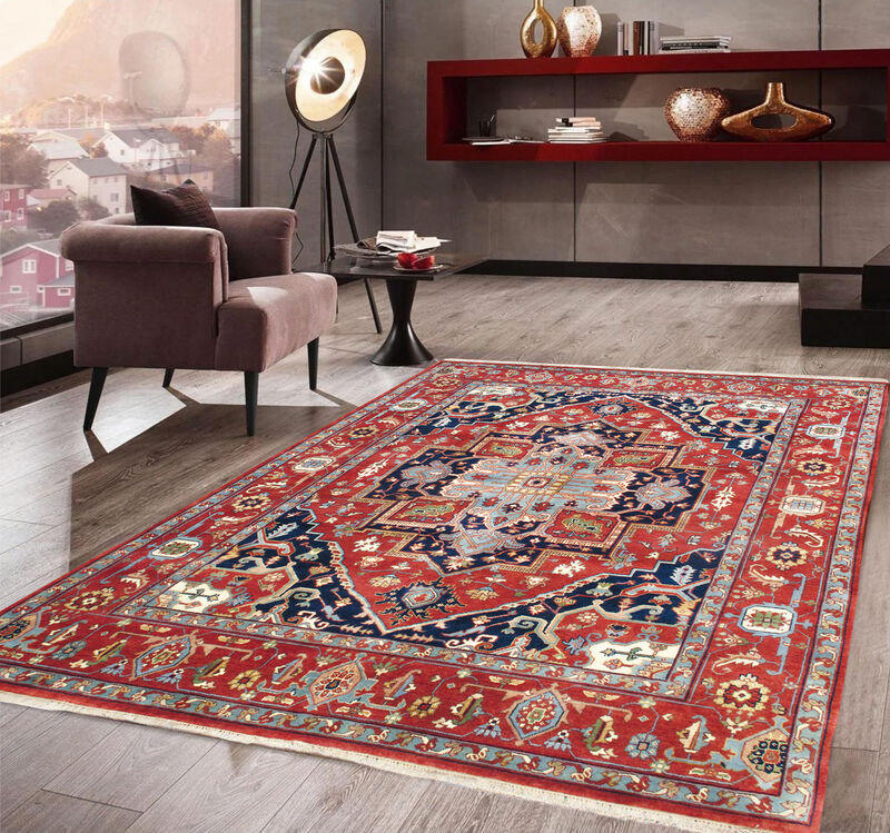 Pasargad Home Serapi Hand-Knotted Wool Area Rug image number 1