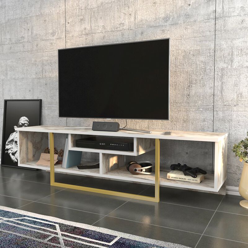 Decorotika Asal 59 Tv Stand - Ephesus Gold