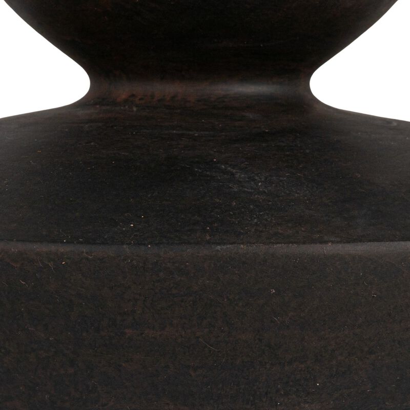 Resin Table Lamp with Sculptural Base, Black image number 6