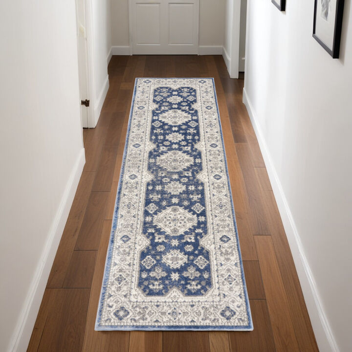 HomeRoots Medallion Runner Rug