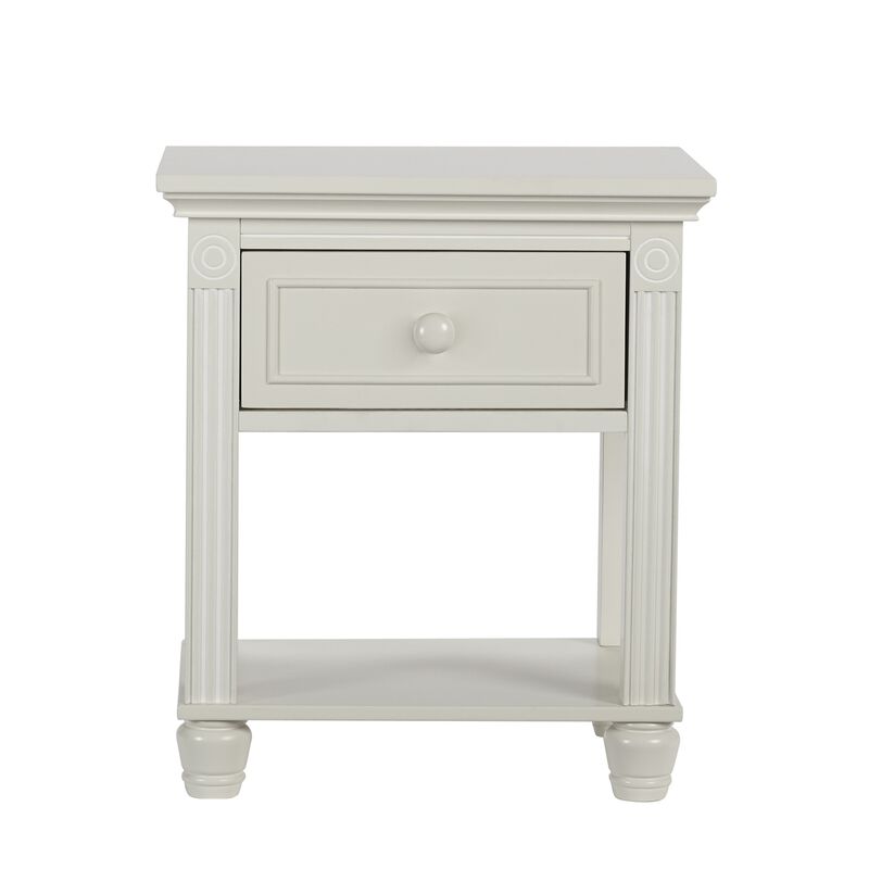 Baby Cache Montana Nightstand Glazed White