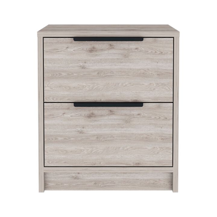 Homezia 16" Rectangular One Drawer Two Doors With Manufactured Wood Top