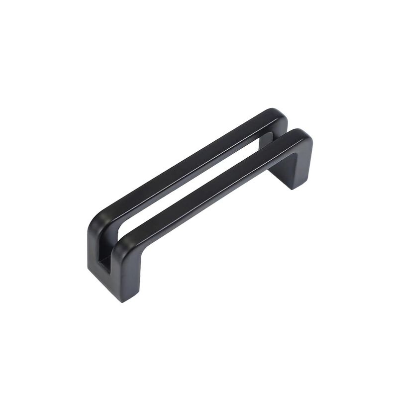 Vicycmc Matte Black zinc Alloy Cabinet pulls,Matte Black 3 Inch (76mm) Hole Center Cabinet Handles for Drawer,Cupboard, Wardrobe