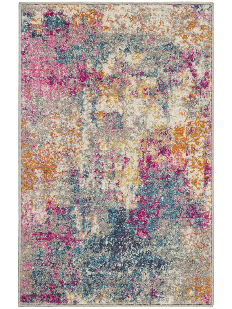 Passion PSN36 Ivory/Multicolor 1'10" x 6' Rug image number 0