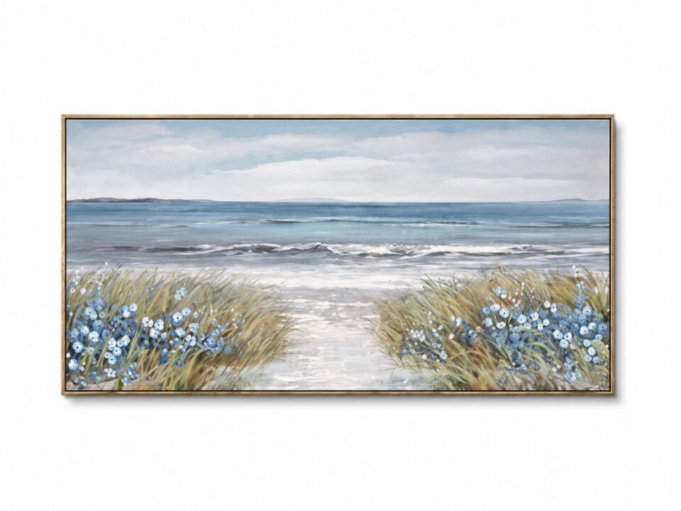 Framed Wall Art Bedroom Decor Farmhouse Boho Beach Coastal Vintage Floral Ocean