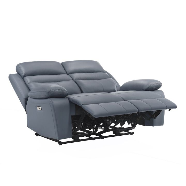 Lexicon Hancock Leather Power Double Reclining Loveseat