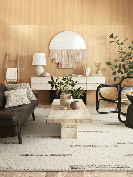 Roman ROM03 Ivory/Granite 2' x 3' Rug