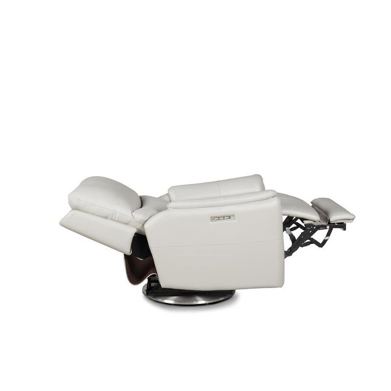 Barcalounger Salem Swivel Recliner w/Power Recline, Power Head Rest & Power Lumbar (Lay Flat)