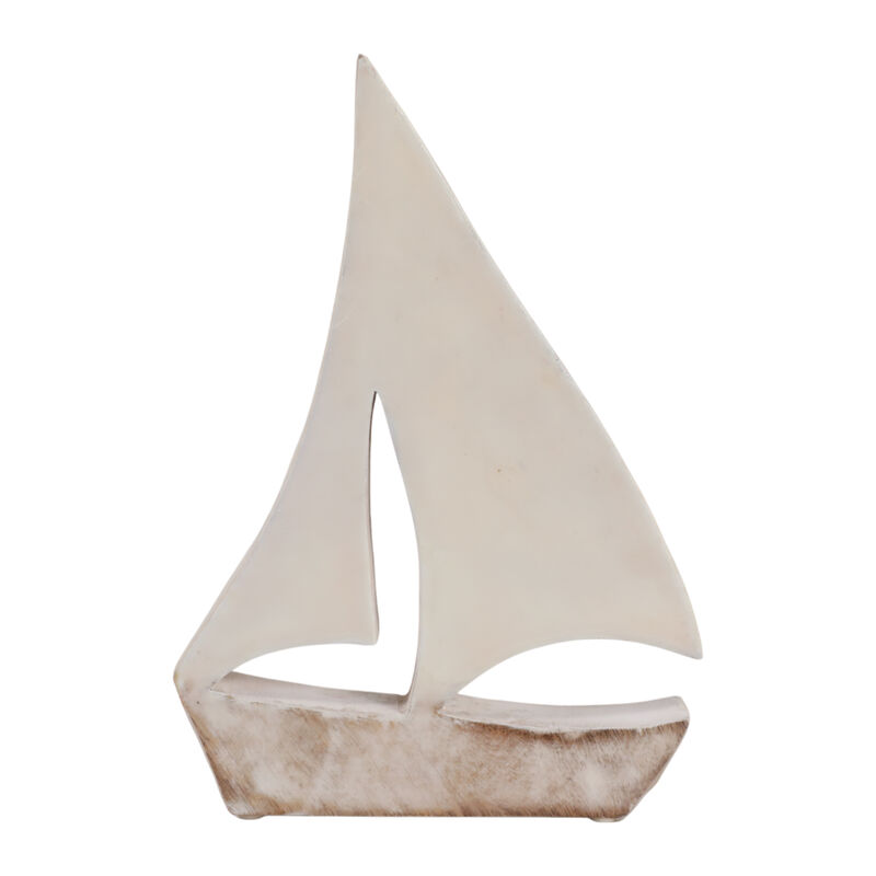 12x8" Distressed Wood Sailboat image number 3