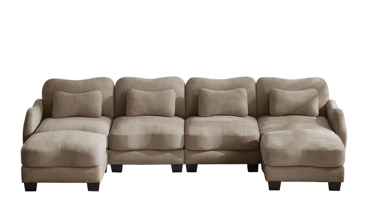 Camtun Curved Design U-Shaped Sectional Sofa