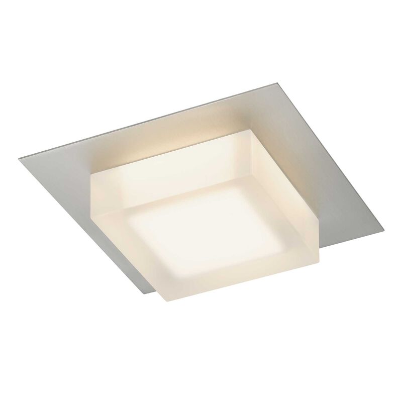 Foursquare 8 inch SS LED Flush Mount image number 0