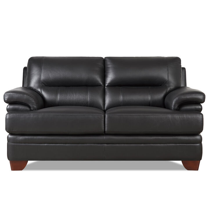 Luxor Top Grain Leather Loveseat
