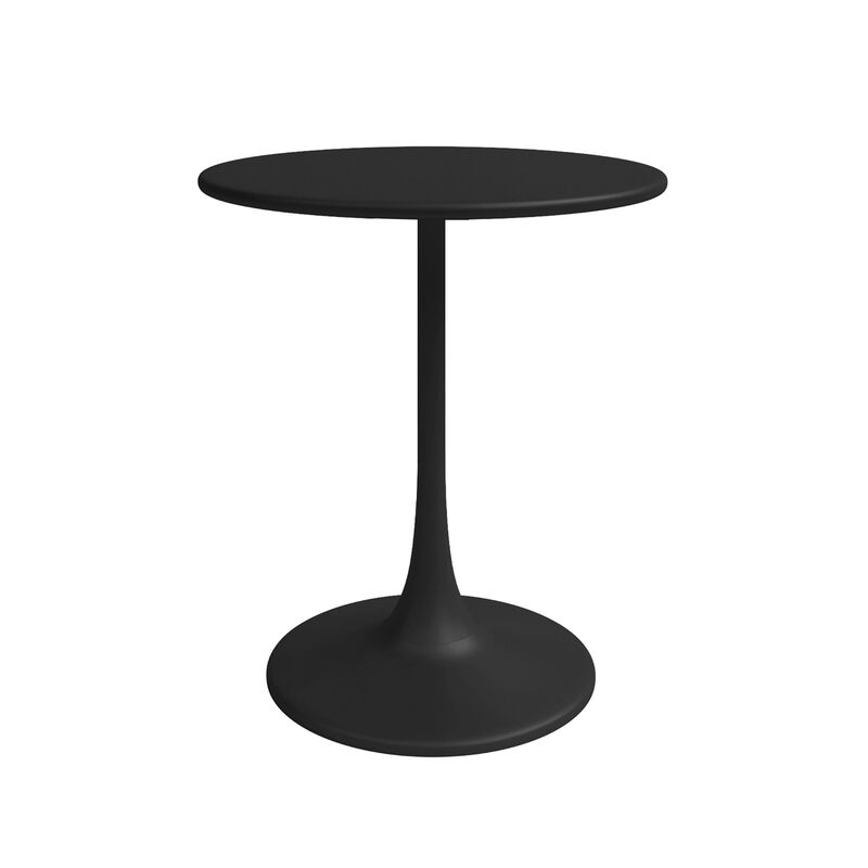 KURV&reg; OUTDOOR & INDOOR ROUND 24" STEEL BISTRO TABLE