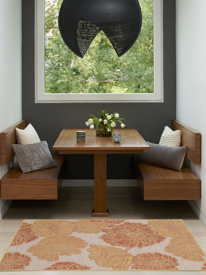 Garden Oasis GOA04 Coral 3' x 5' Rug