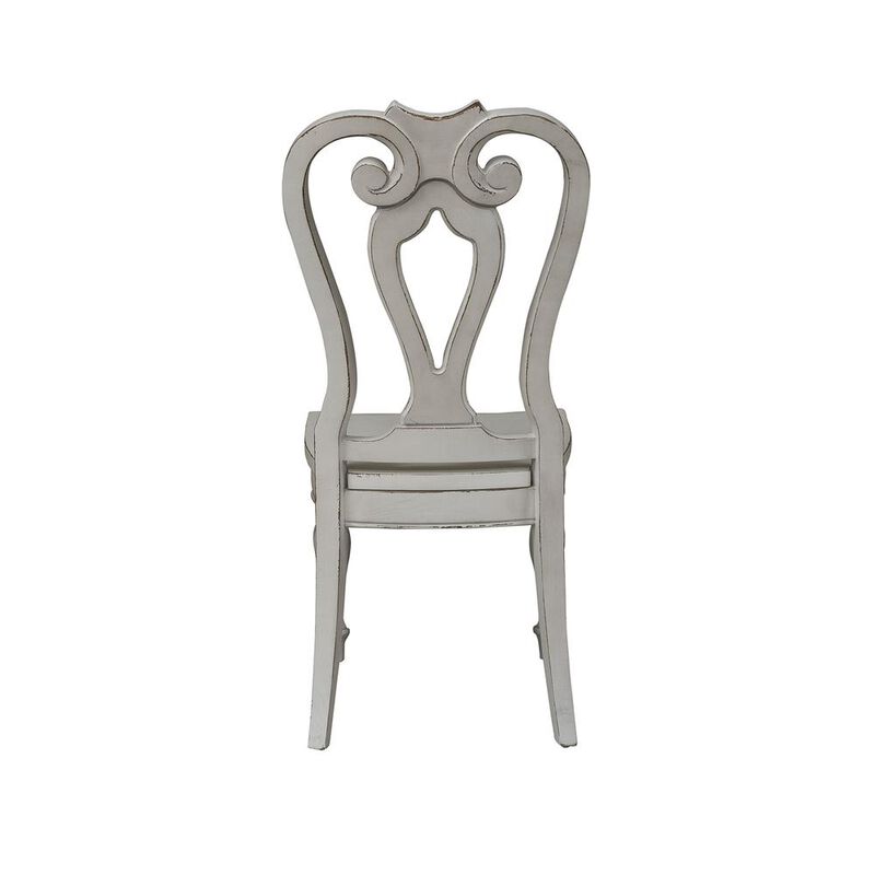 Liberty Furniture Magnolia Manor Splat Back Side Chair (RTA)-Set of 2 in Antique White image number 6