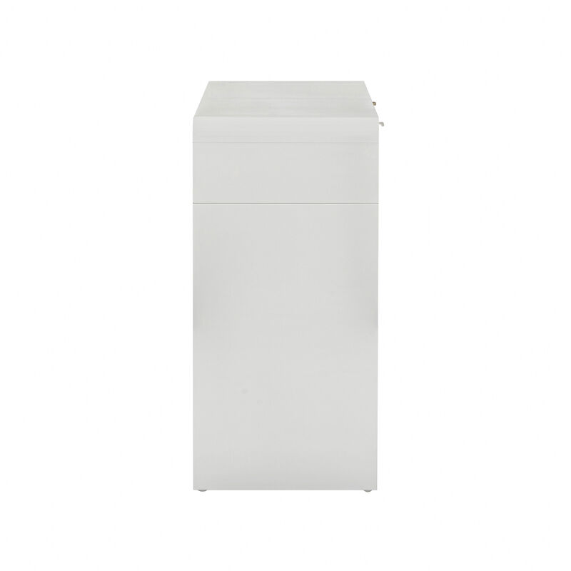 Patty White Rattan Console Desk image number 4