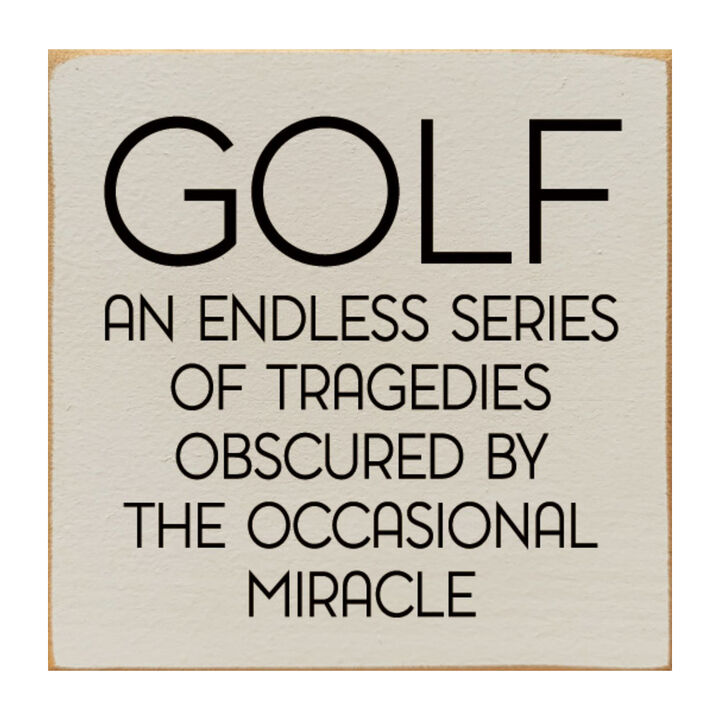 Golf Funny Wooden Sign Rustic Golf Wall Decor Gift for Golf Lovers