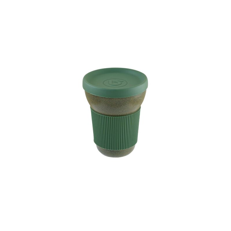 Gloire dia.3.75" h:4.75" 12 oz. Round Green Porcelain Mug (Set of 2) image number 1