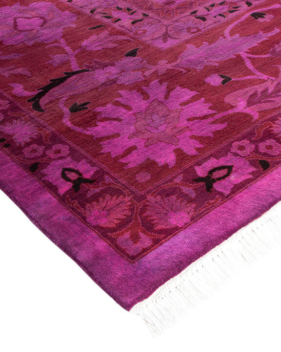 Fine Vibrance, One-of-a-Kind Handmade Area Rug  - Purple, 15' 5" x 12' 2"