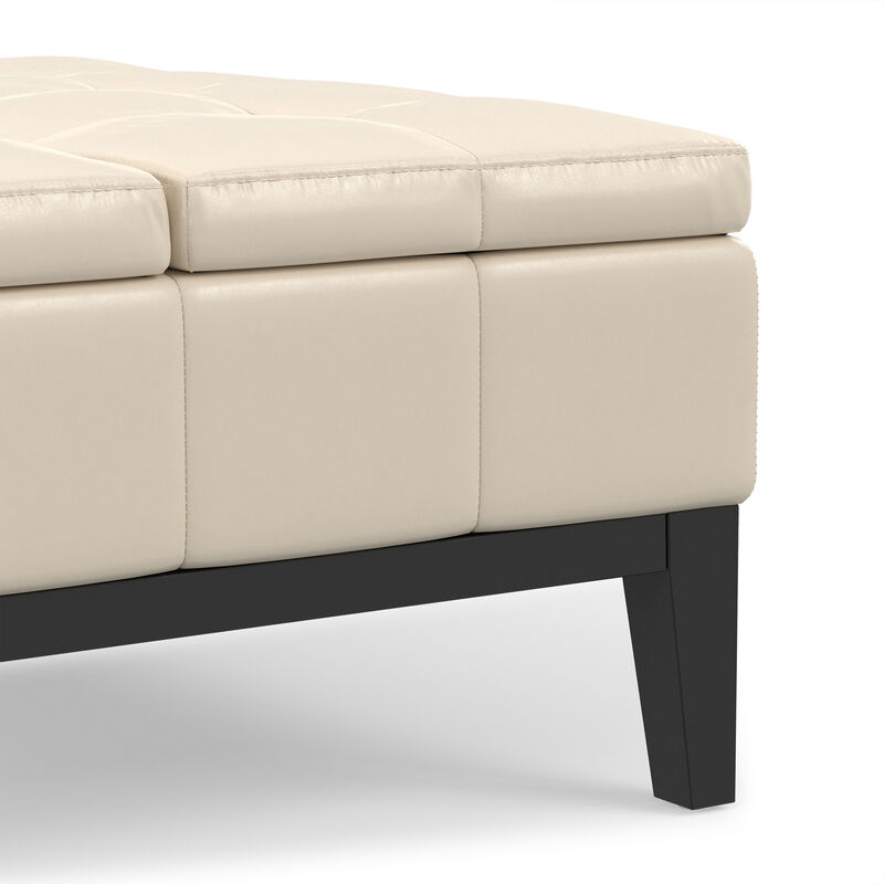 Simpli Home Dover Square Coffee Table Storage Ottoman image number 7