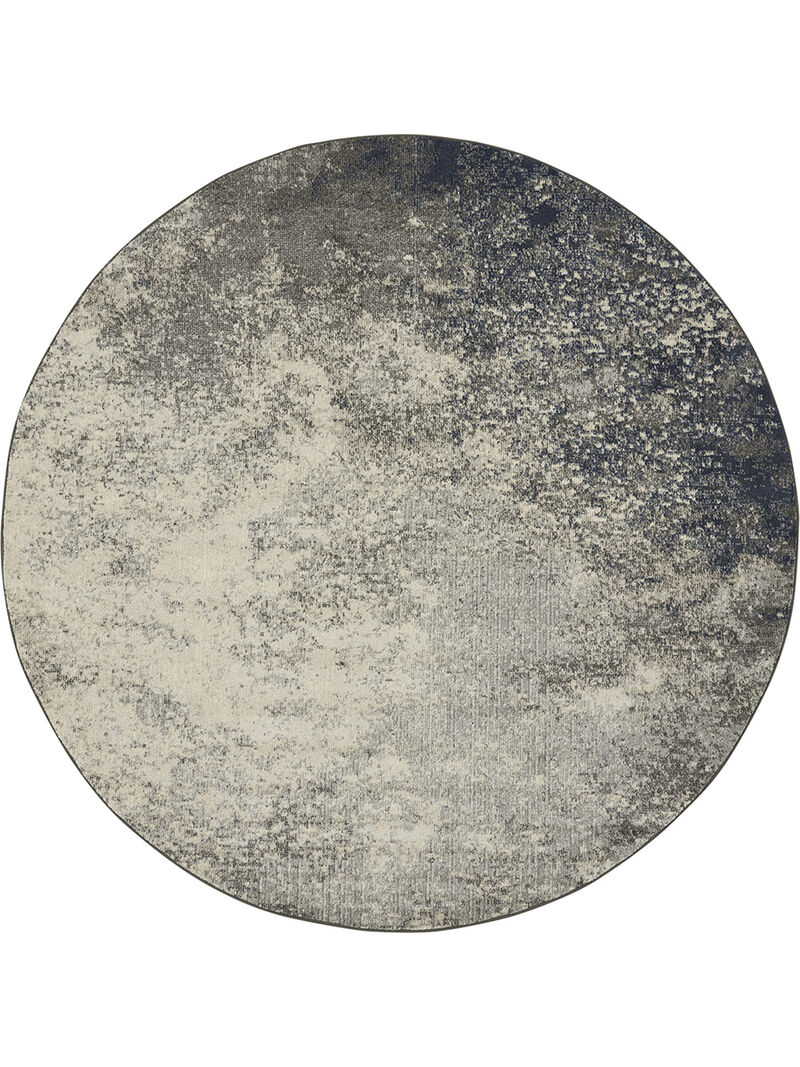 Passion PSN10 Charcoal/Ivory 8' x Round Rug image number 0