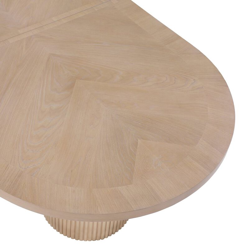 Meridian Furniture Belinda Natural Oak Veneer Dining Table