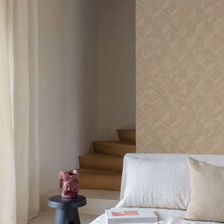 Surfaces Geometric All-over Pink Wallpaper SF3228