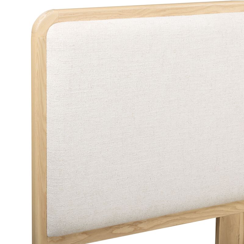 Rafaelle Natural Solid Ash Queen Bed image number 2