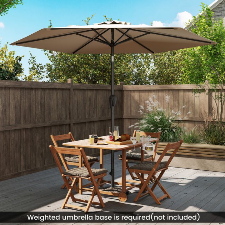 7.5 feet Outdoor Patio Heavy Duty Market Umbrella with Push Button Tilt