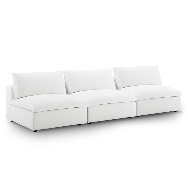 Modway Commix Down Filled Overstuffed 3-Piece Armless Sectional Sofa image number 4