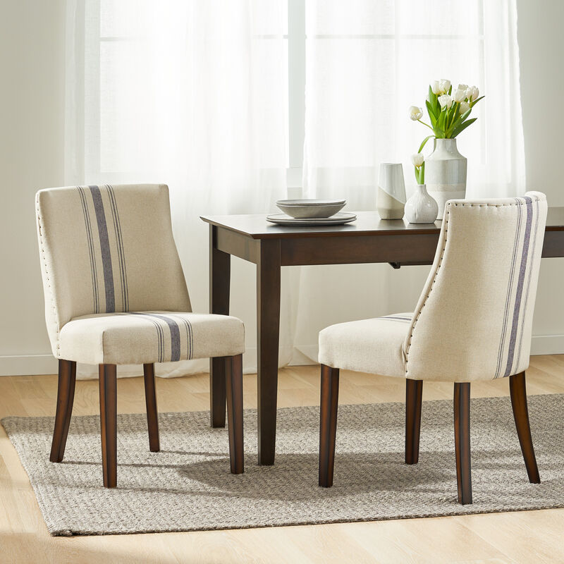 Merax Contemporary Fabric Dining Chairs 2 Pieces