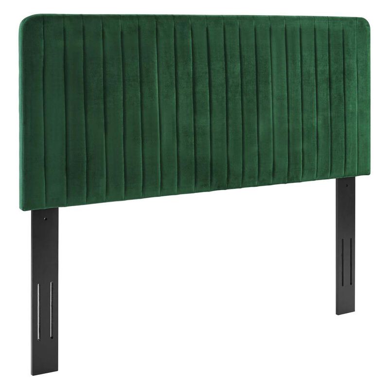 Milenna Channel Tufted Performance Velvet King/California King Headboard image number 0