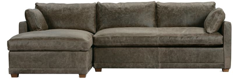 Sylvie 2-Piece Leather Sectional image number 0