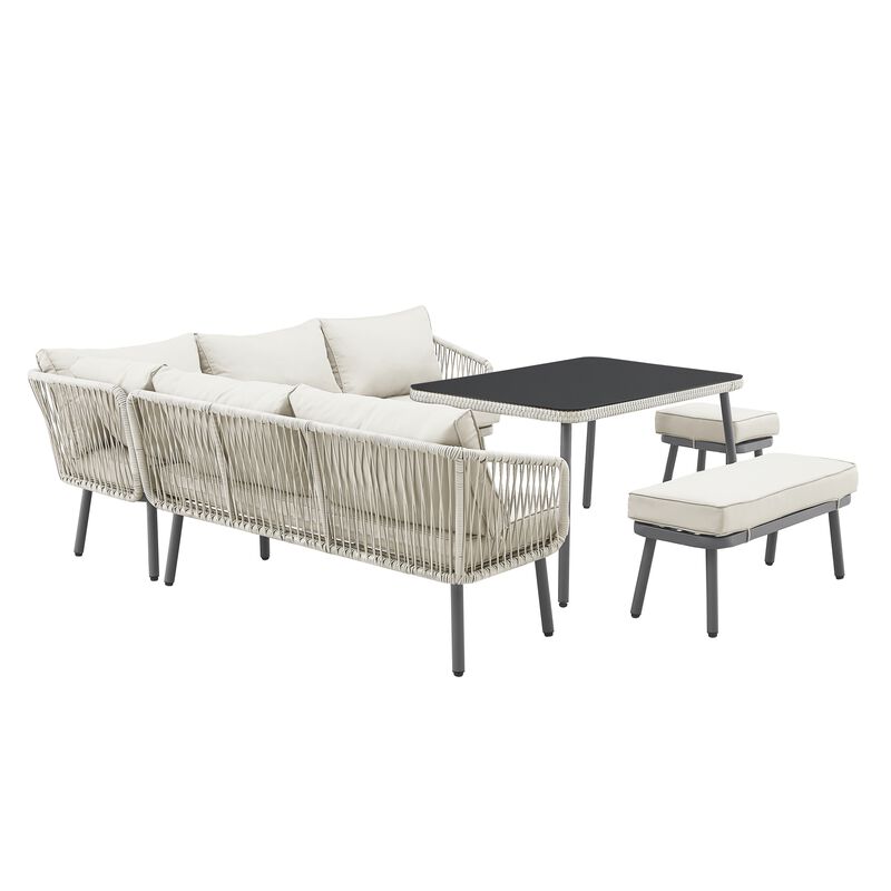 Inspired Home Brailynn  Outdoor 5pc Seating Group