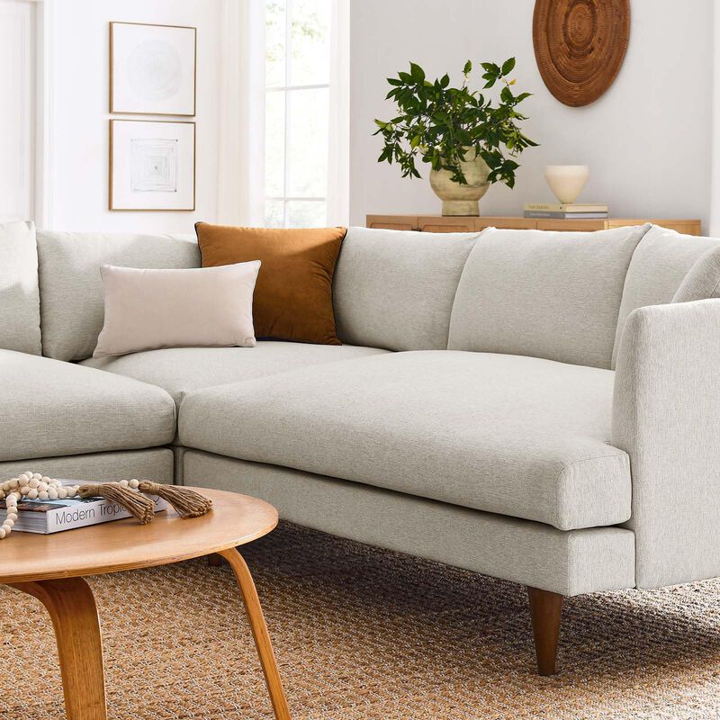 Zoya Down Filled Overstuffed 3-Piece Sectional Sofa image number 4