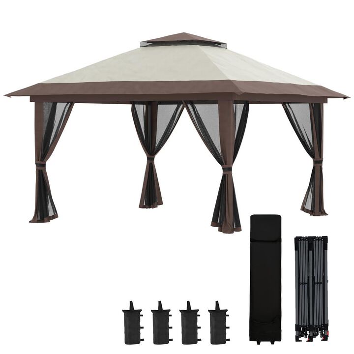 Hivvago 13' x 13' Pop-Up Party Tent with Carry Bag