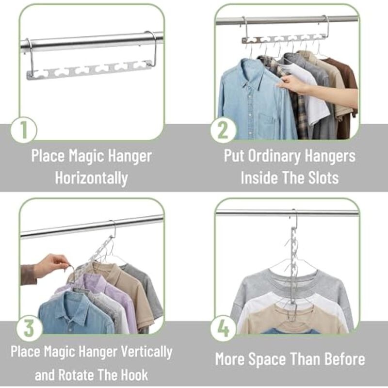 Kids White Plastic Hangers | 100-Pack 8-Inch Pants Hangers with Clips image number 3