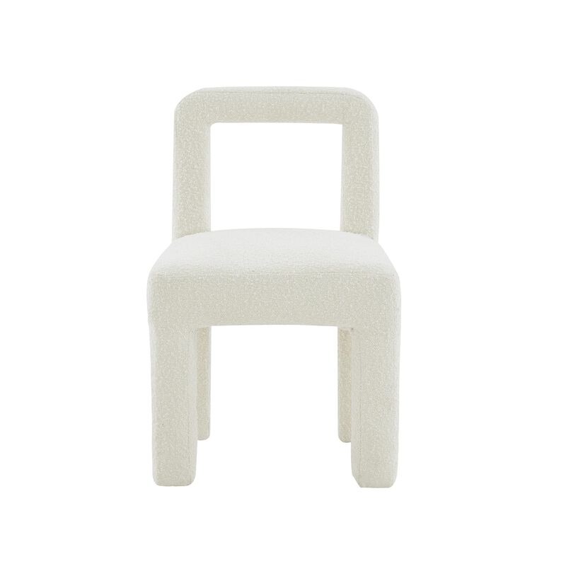 Casafoyer Hazel Cream Boucle Dining Chair image number 3