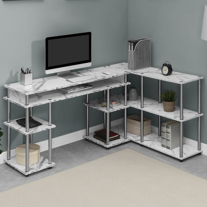 Convenience Concepts Designs2Go No Tools Console Table with Shelves