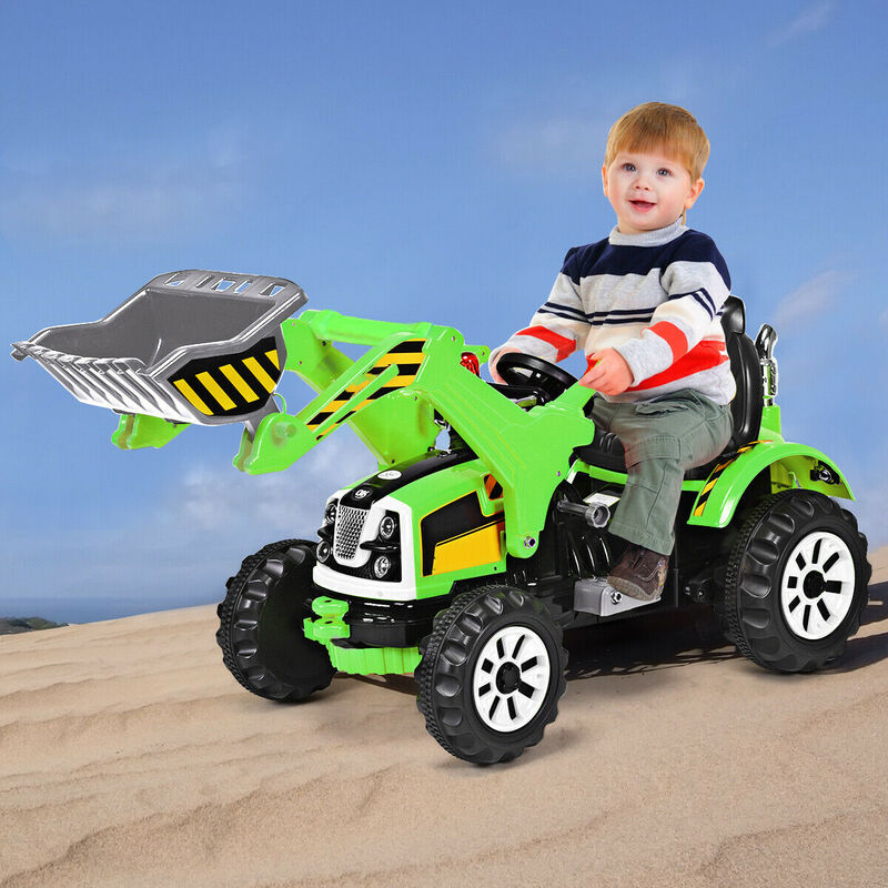 12V Battery Powered Kids Ride-On Dumper Truck for Outdoor Play image number 1