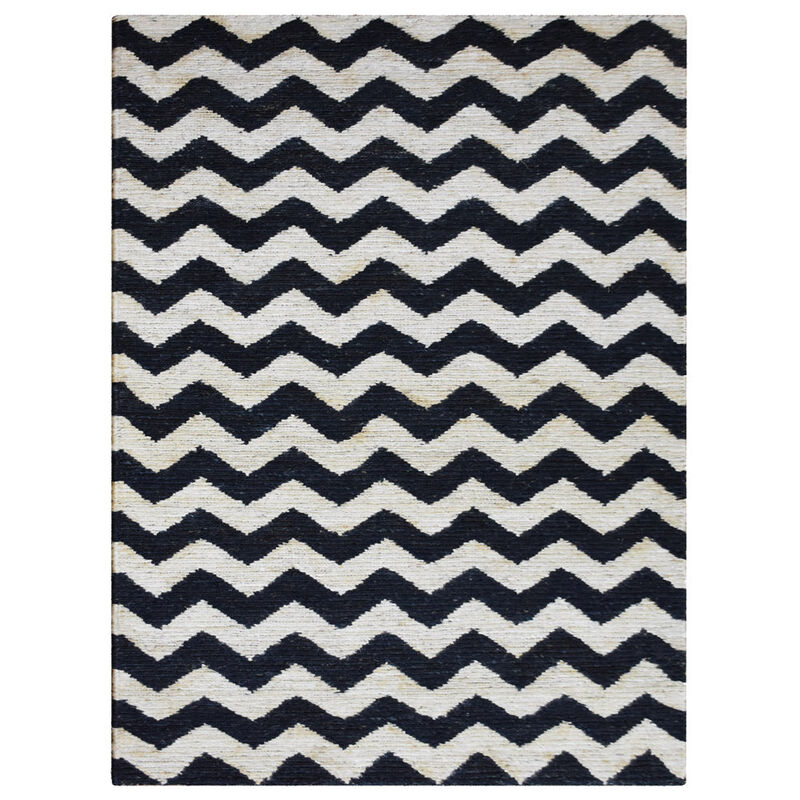 HAND KNOTTED SUMAK JUTE ECO-FRIENDLY Contemporary AREA RUGS  - Rectangle Shape, Contemporary, High Pile, Natural Fiber, Outdoor Indoor Handmade Area Rugs (J00014) image number 0