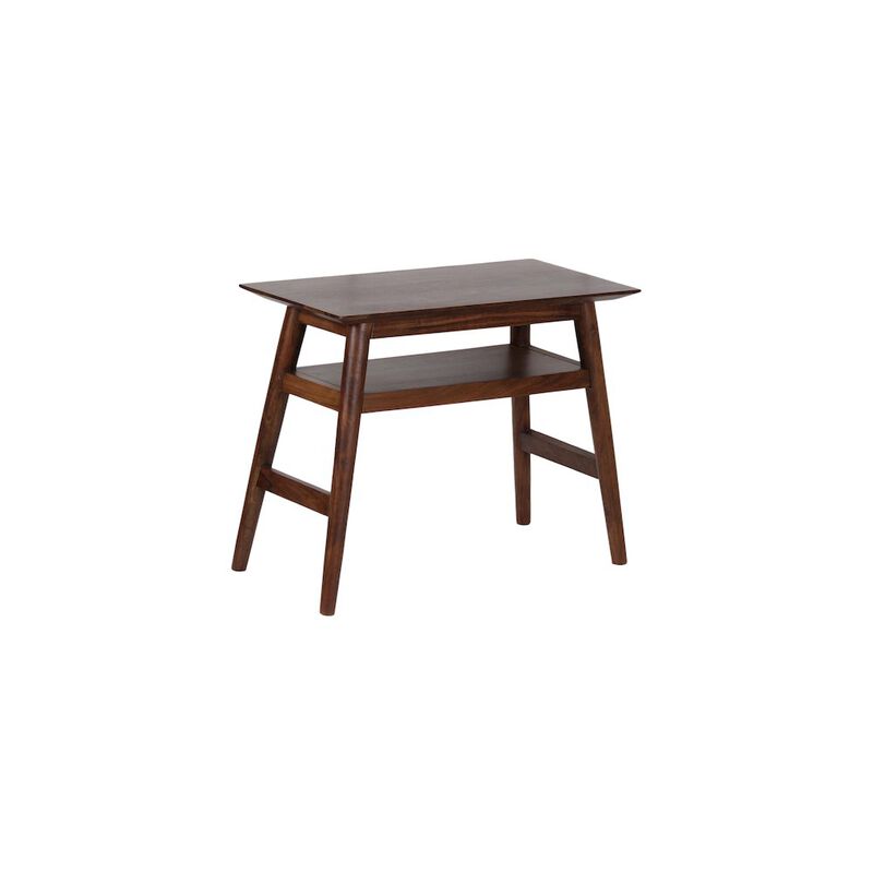 Porter Designs Portola Solid Acacia Wood End Table, Brown image number 0